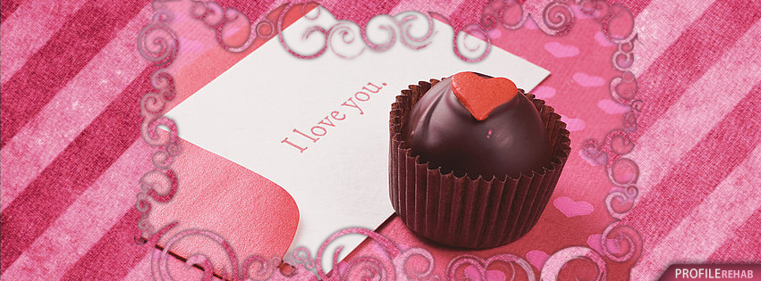 Pink Stripe I Love You Facebook Cover - Valentine Love Pictures - i love u images