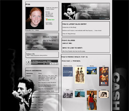 Johnny Cash Lyrics Layout