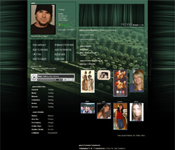 Industrial Myspace Layout