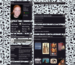 Black & White Flower Layout