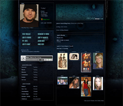 Skinny Blue Rustic Layout