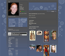 Grey & Blue Bubbles Layout