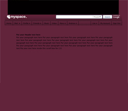 Mauve Hide Everything Layout