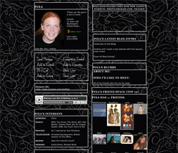 Skinny Black & White Layout