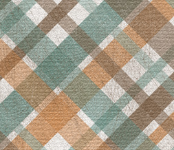 Blue & Orange Plaid Layout