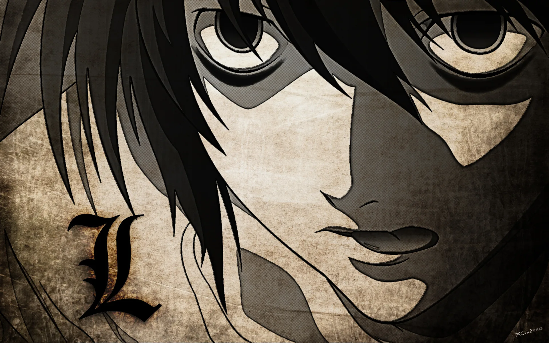 Cool Death Note Wallpaper - Dark Death Note L Wallpaper