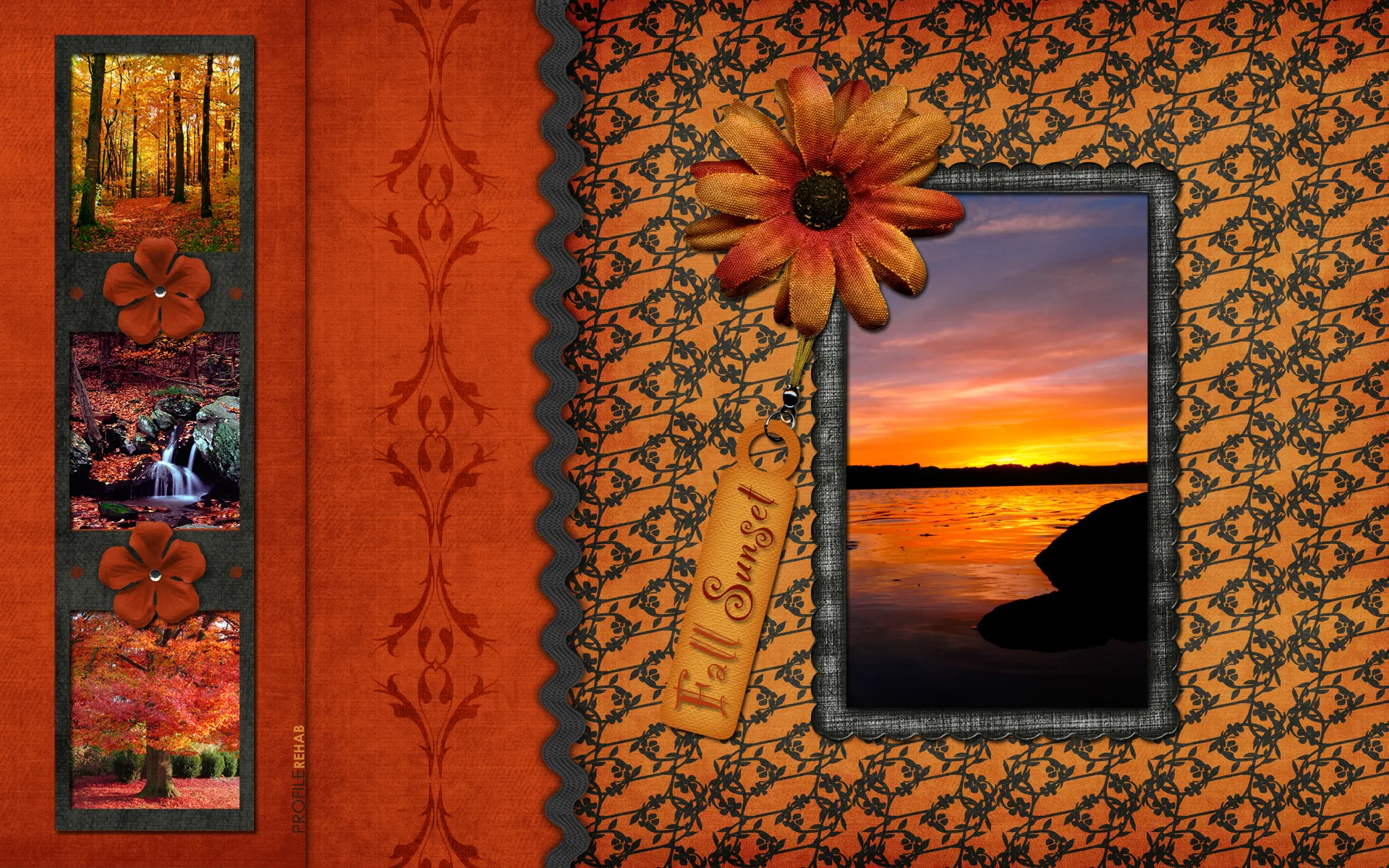 Vintage Sunset Wallpaper