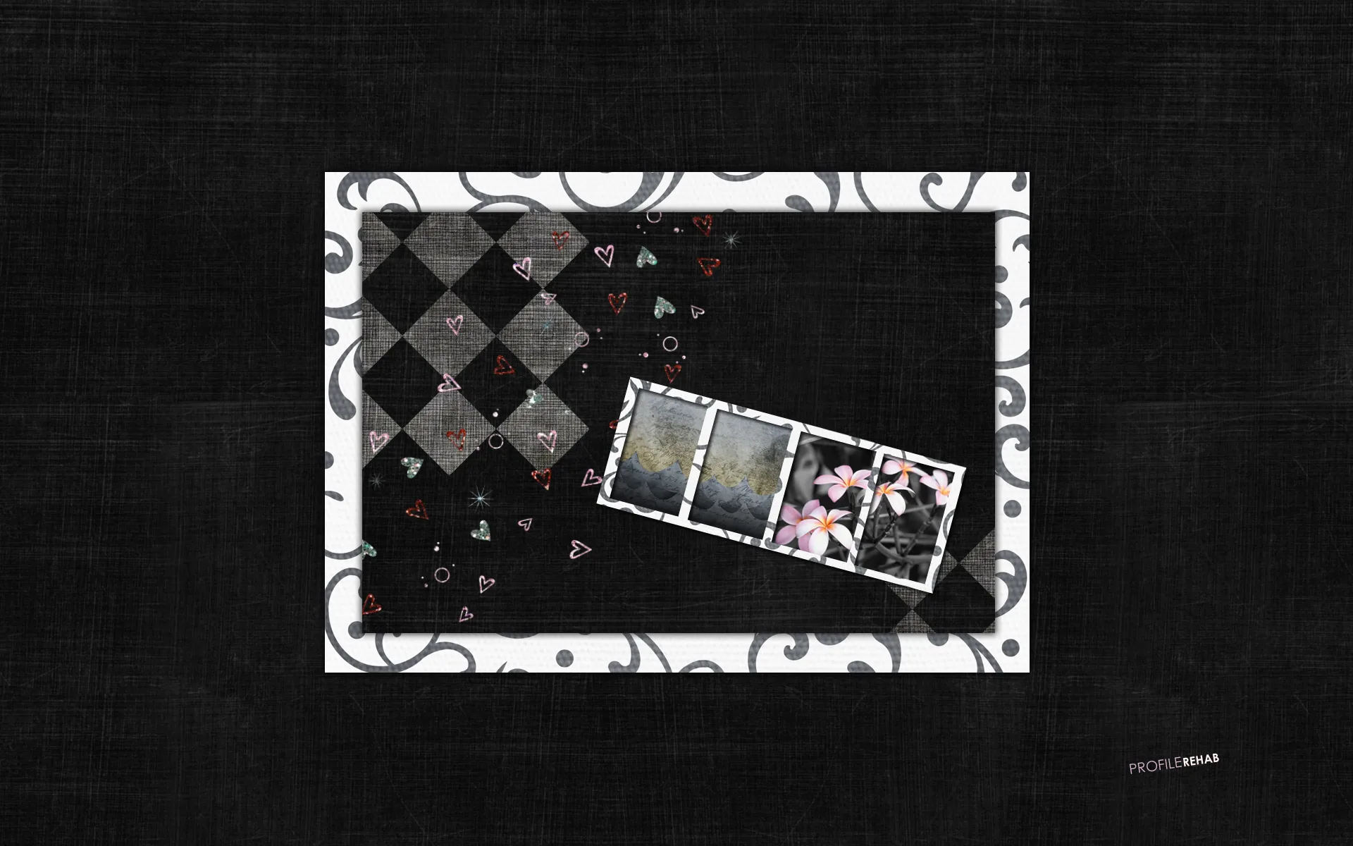 Black Vintage Wallpaper