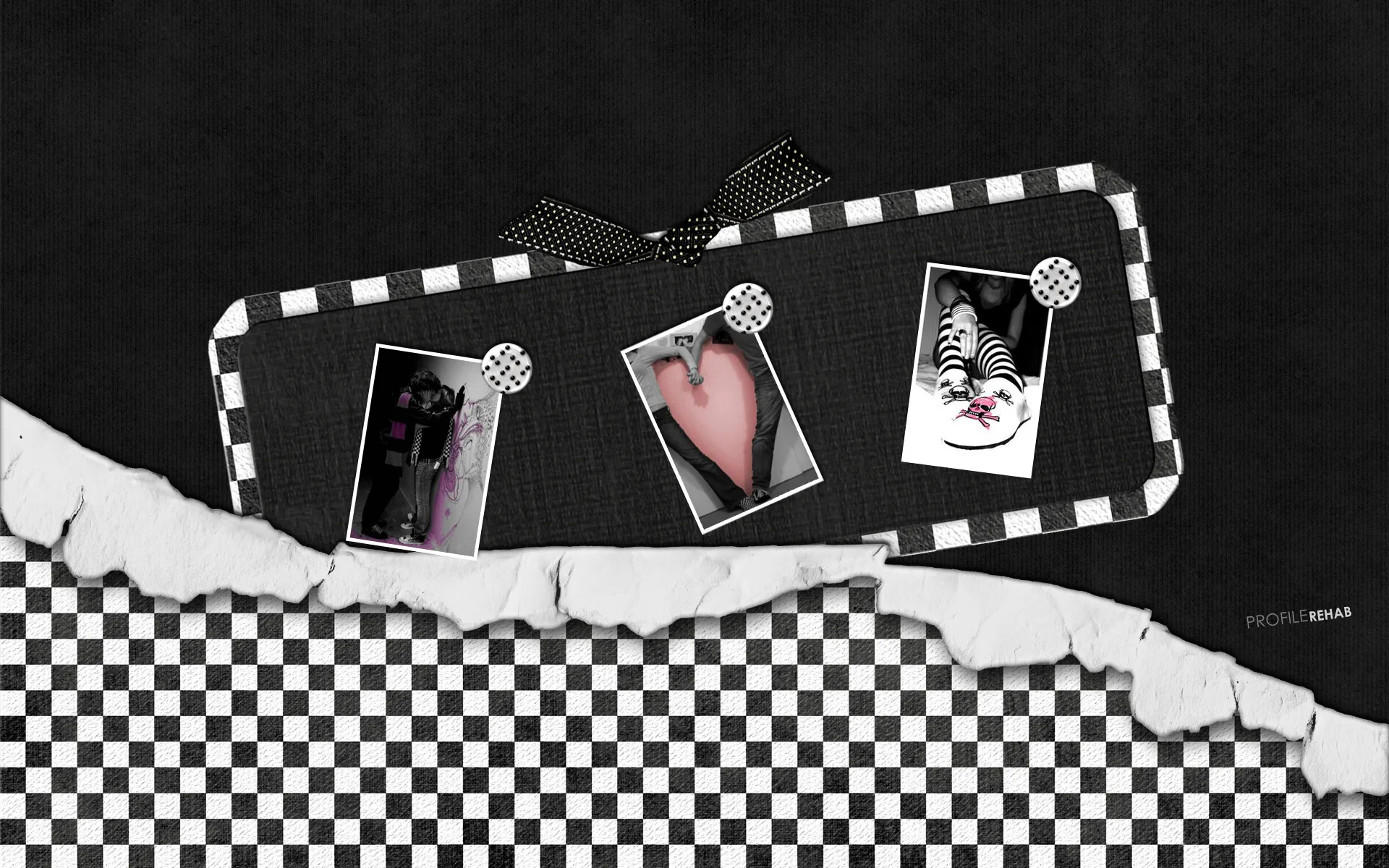 Emo Checkers Wallpaper