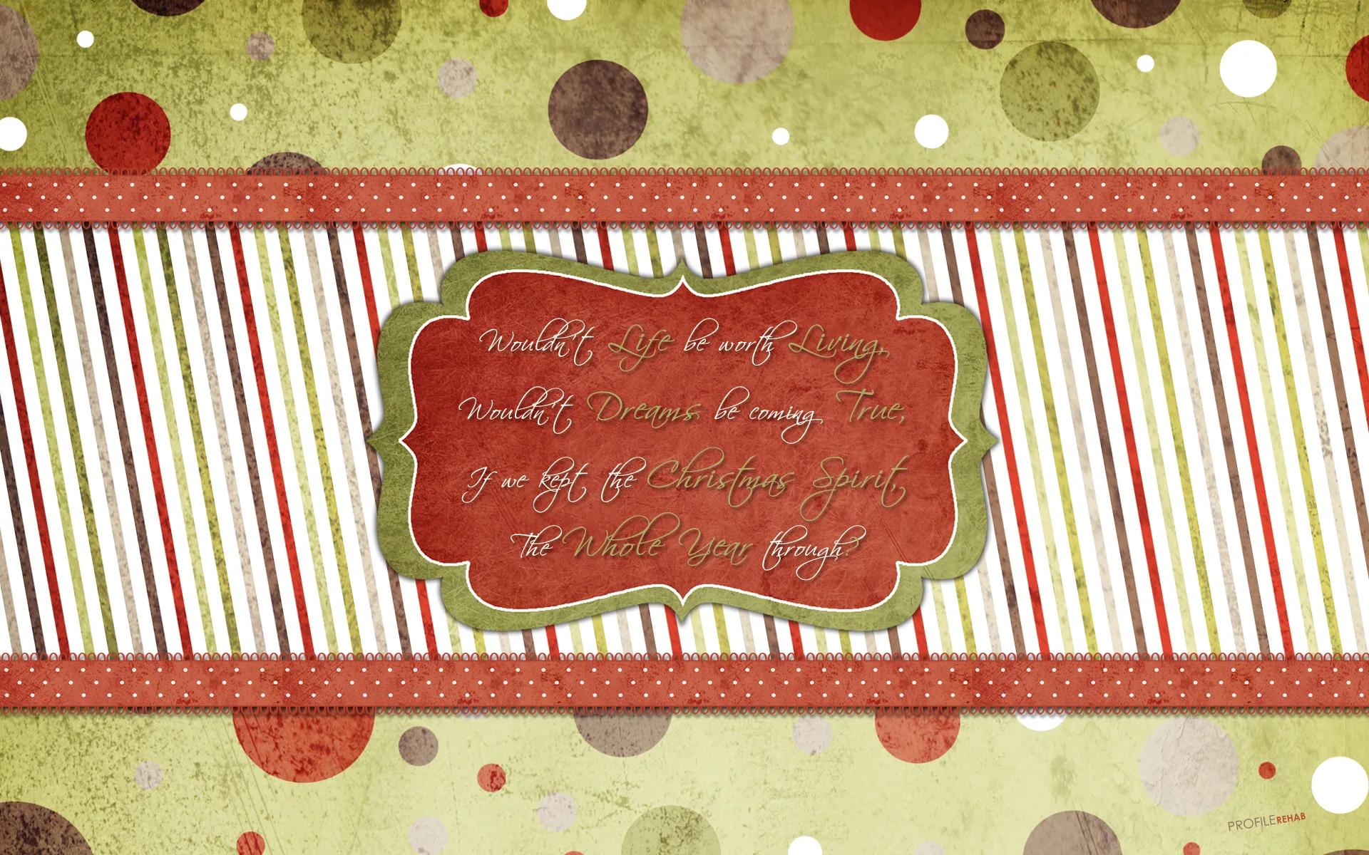 Red & Green Xmas Wallpaper