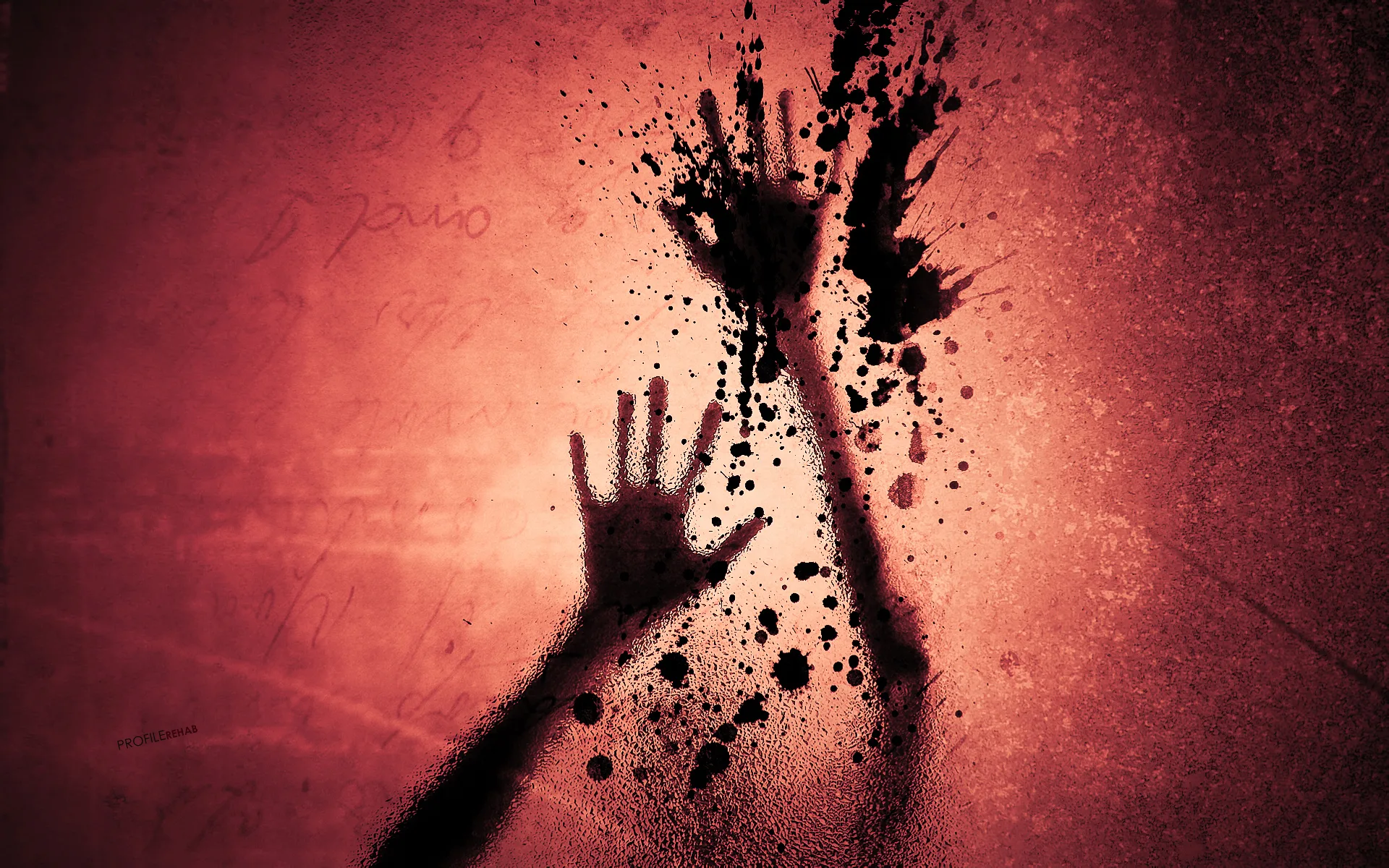 Dark Creepy Wallpaper - Red Scary Background Image