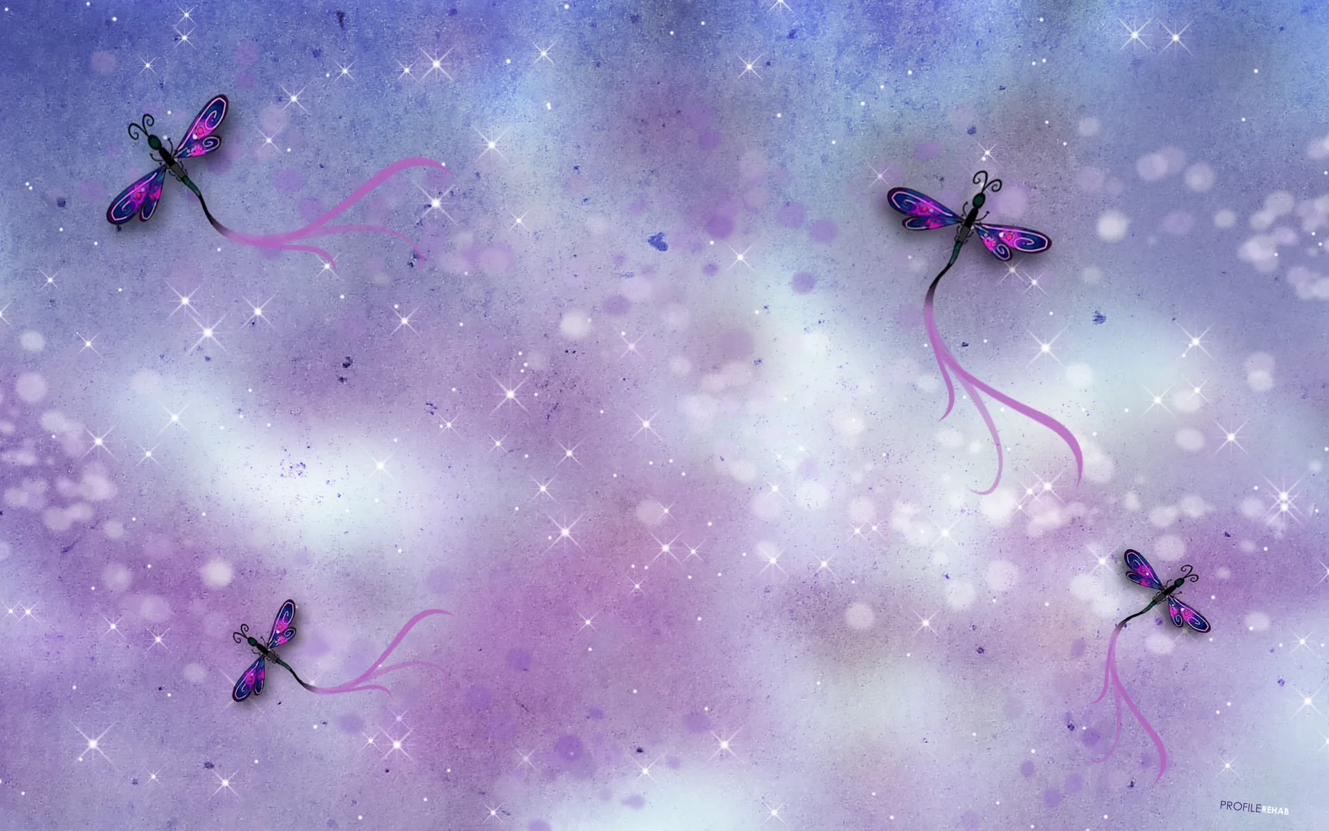 Purple Dragonfly Wallpaper