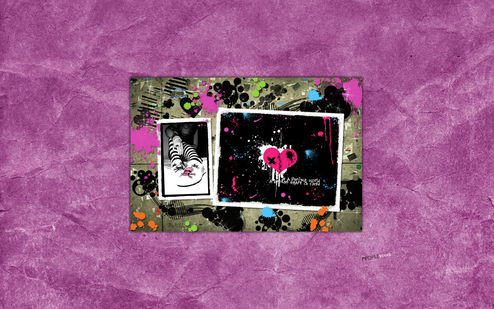 Emo Splatter Wallpaper