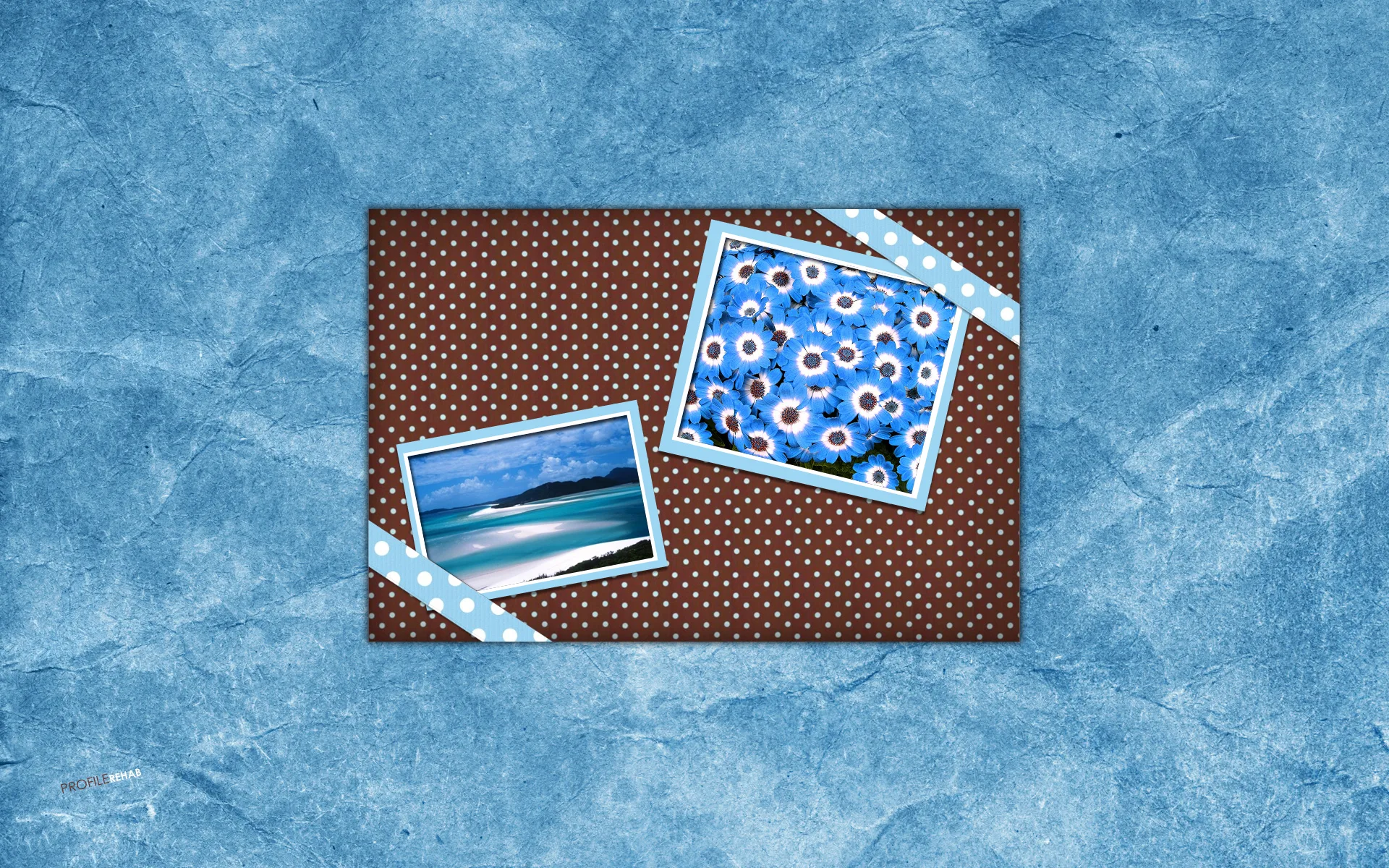 Blue & Brown Wallpaper