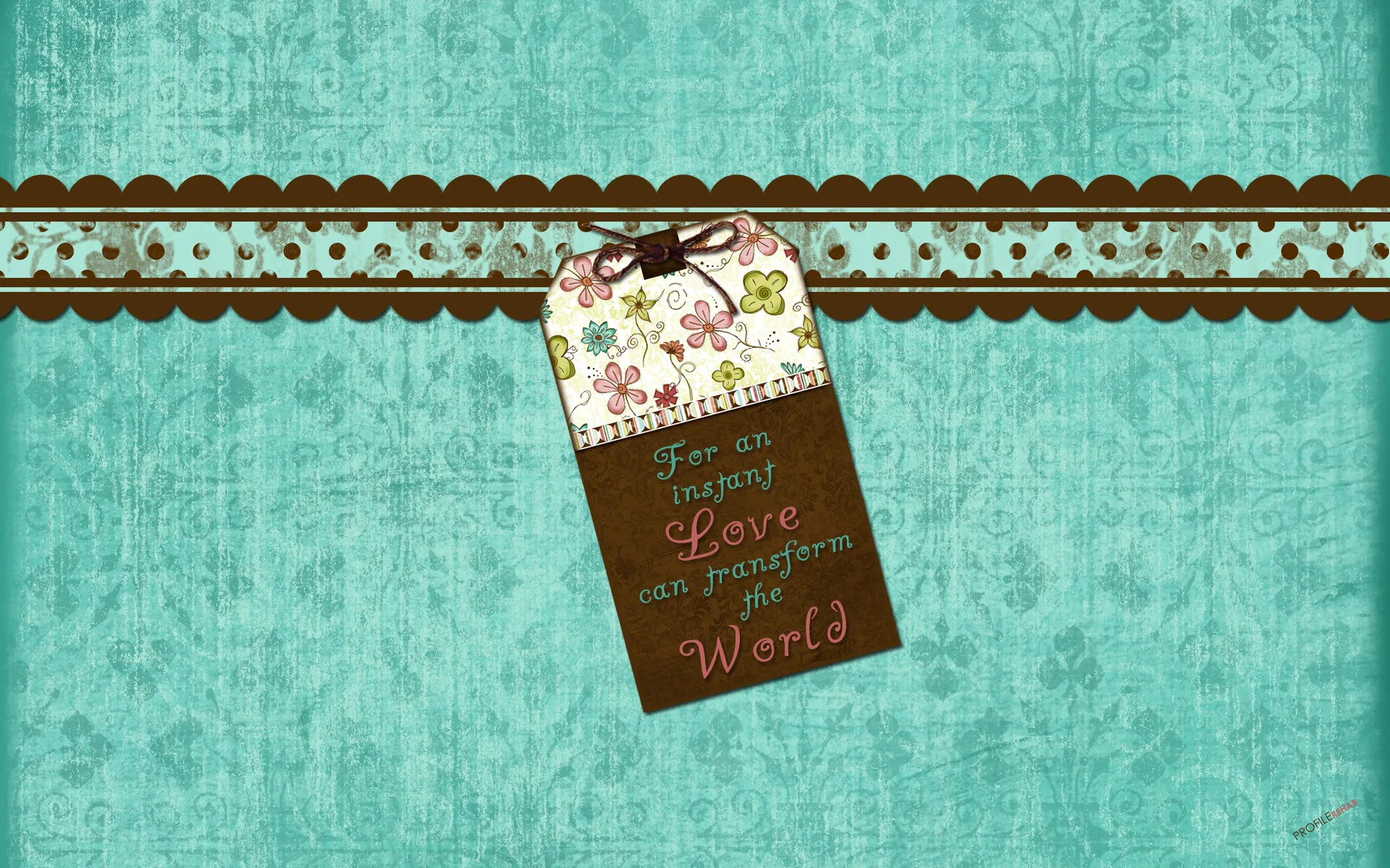 Flowery Polkadot Wallpaper