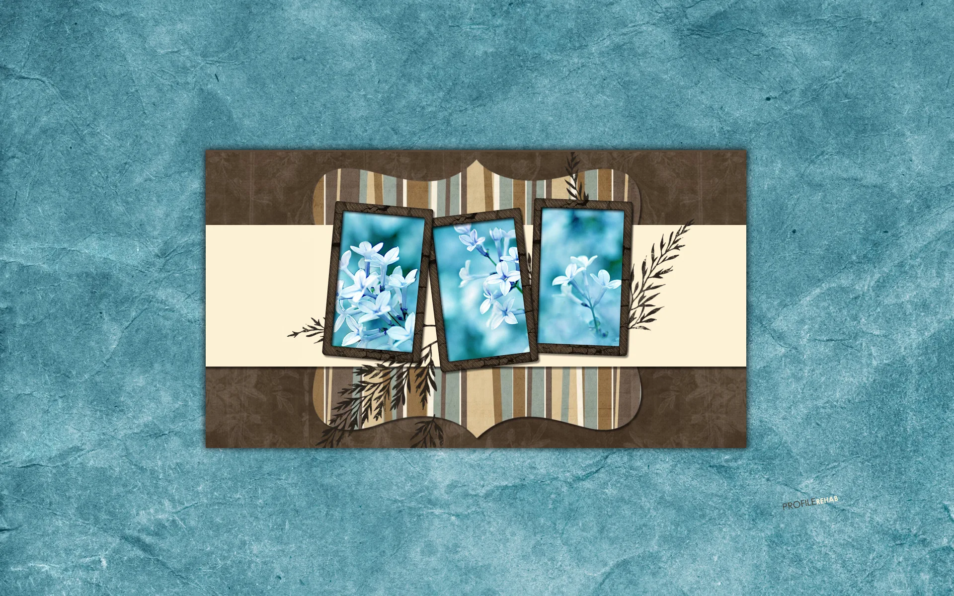 Blue Flowers Wallpaper