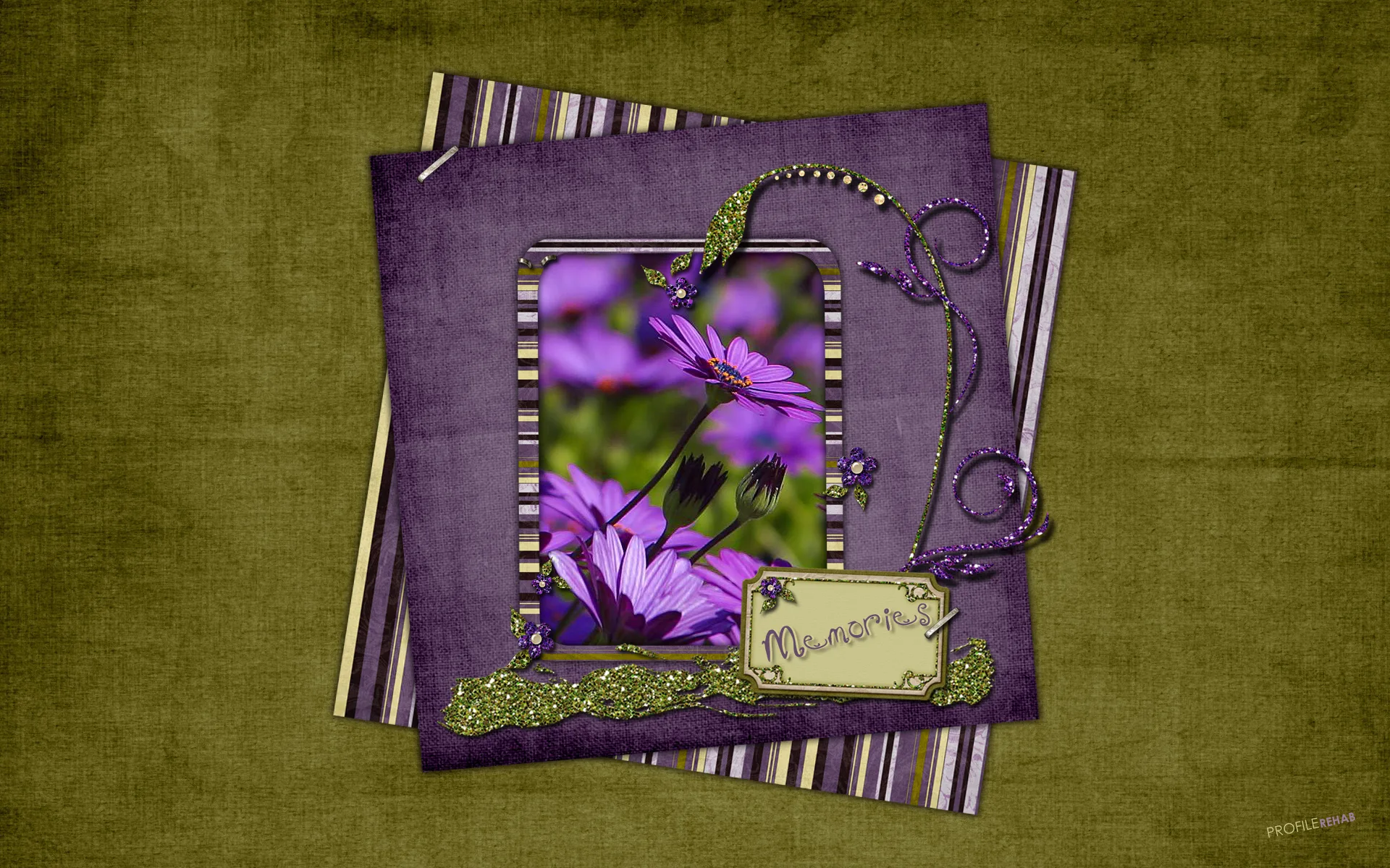 Purple Flowers Wallpaper