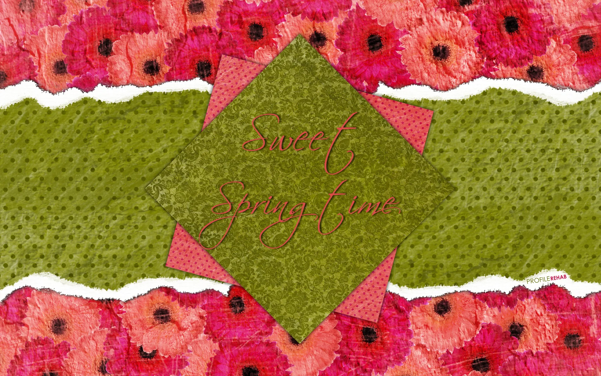 Spring Polkadot Wallpaper