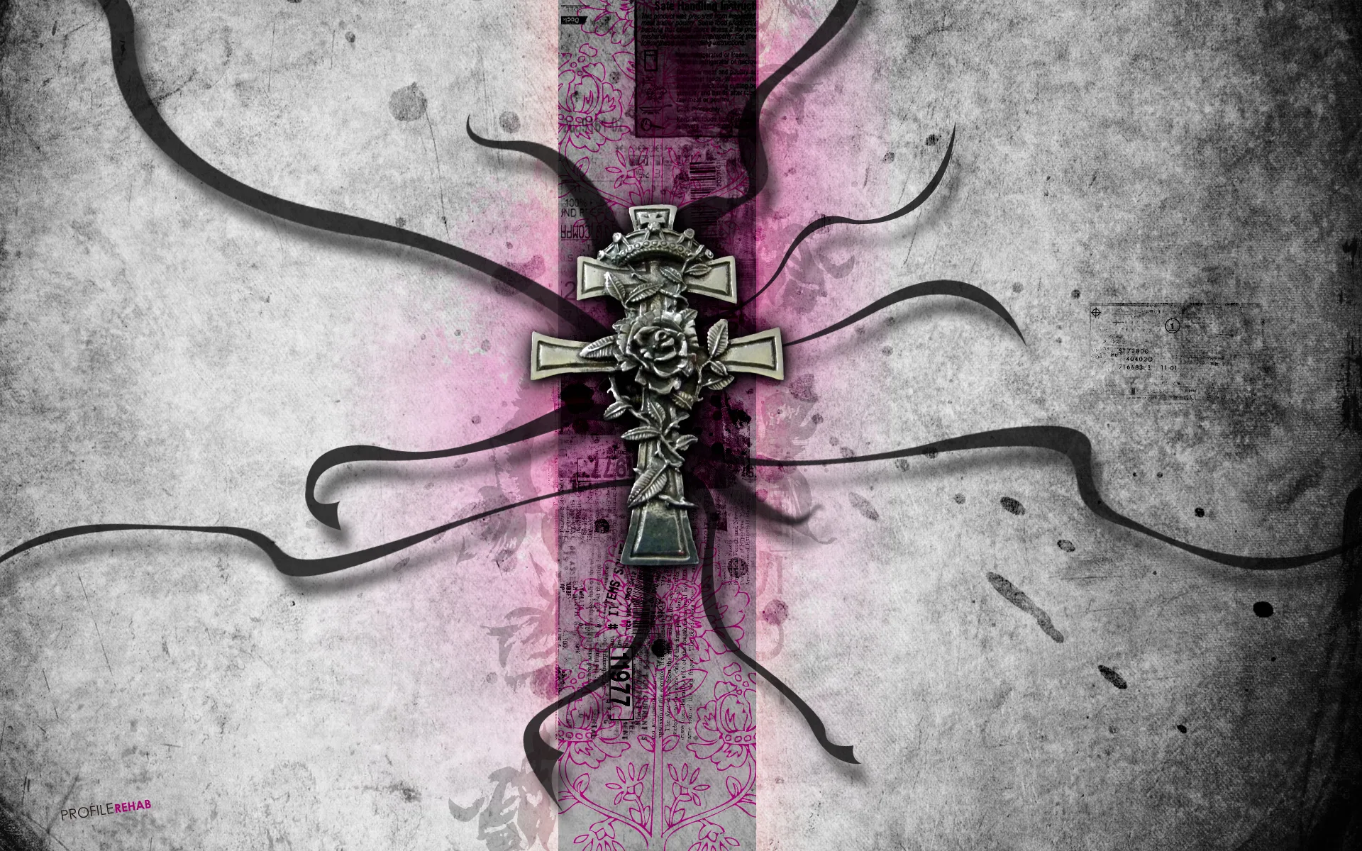 Pink Cross Wallpaper
