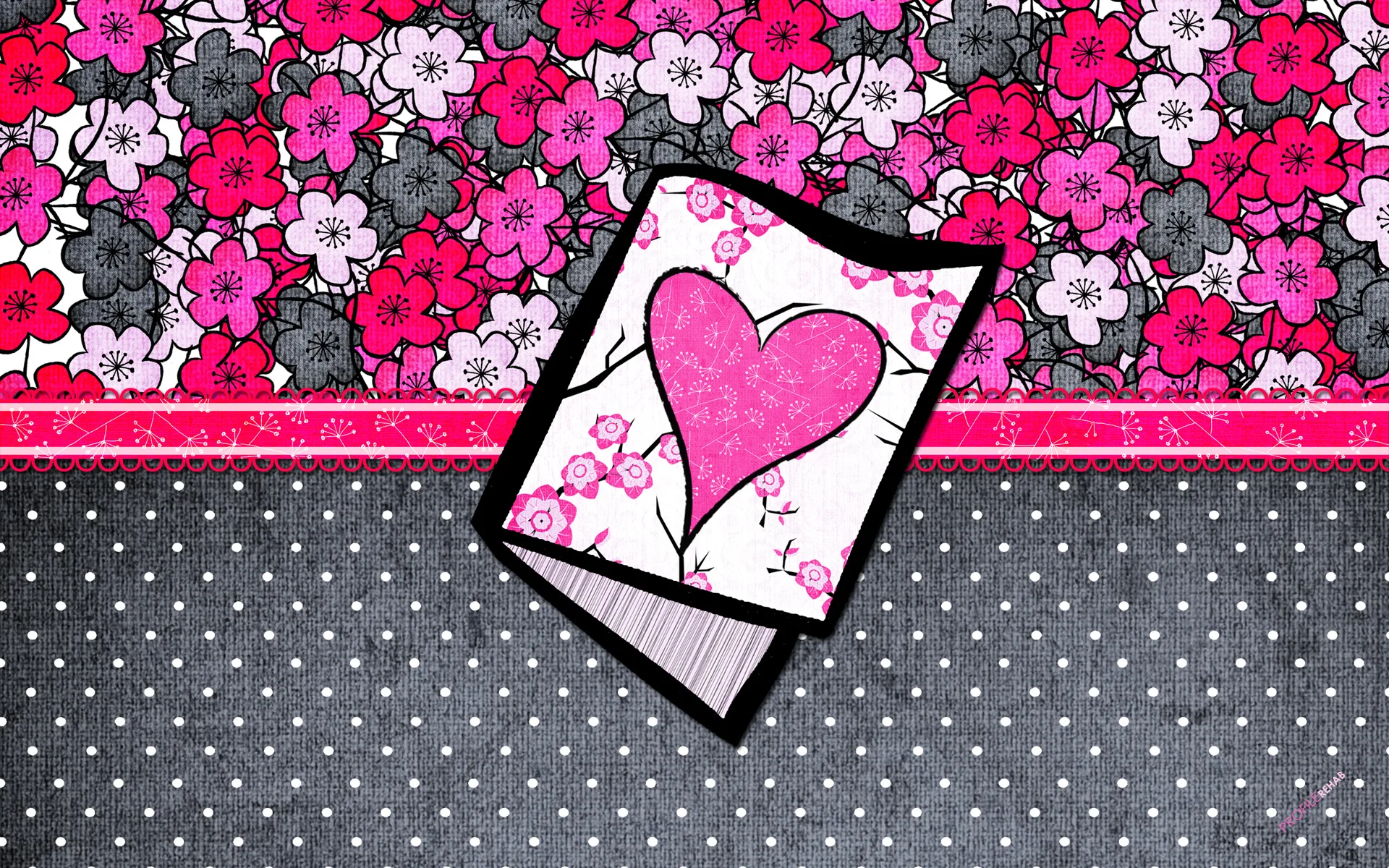 Flowery Love Wallpaper