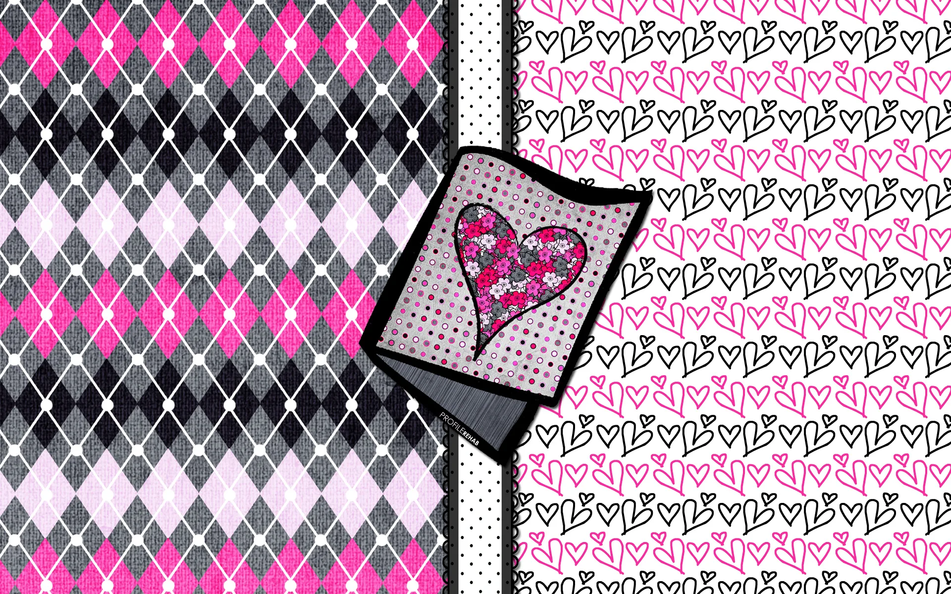 Plaid Heart Wallpaper