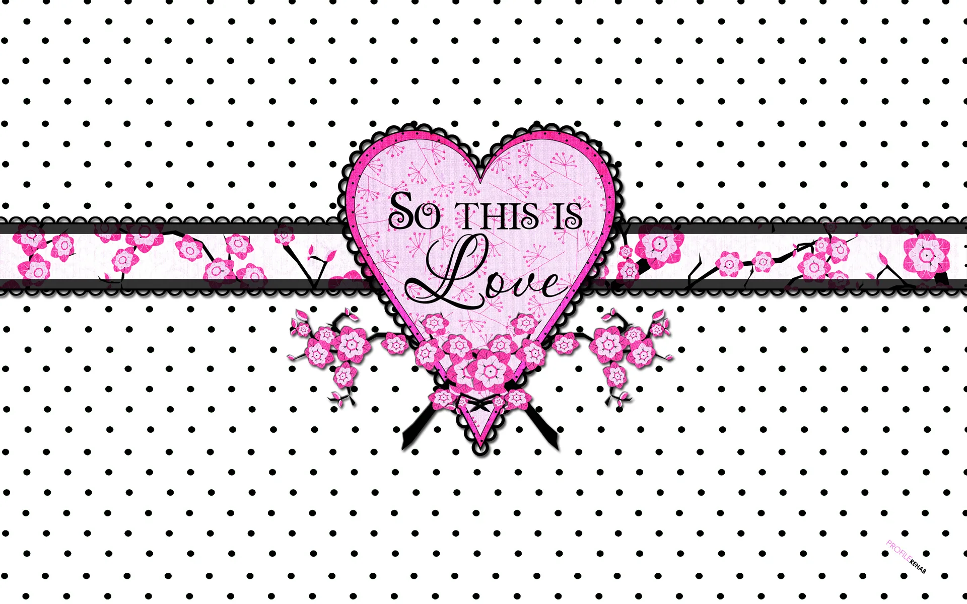 Polkadot Heart Wallpaper