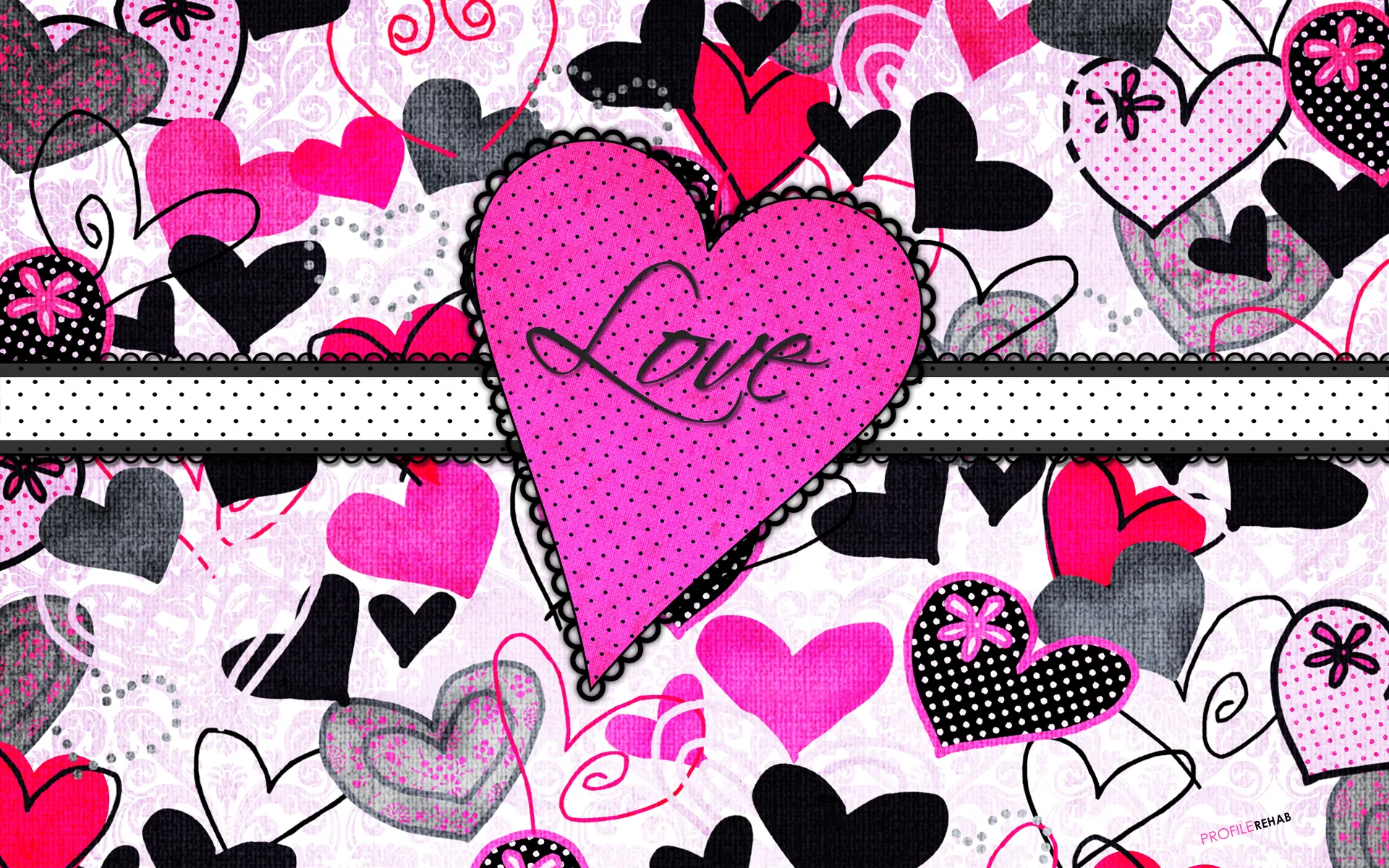 Polkadot Heart Wallpaper