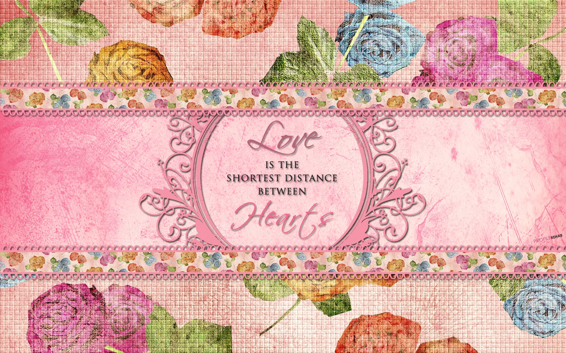 Flowery Quote Wallpaper