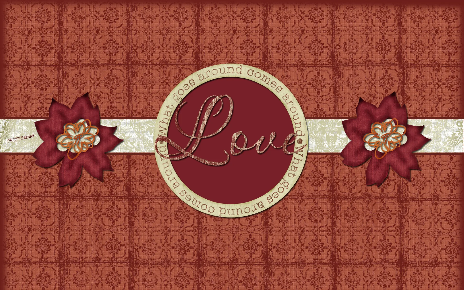 Burgundy Love Wallpaper