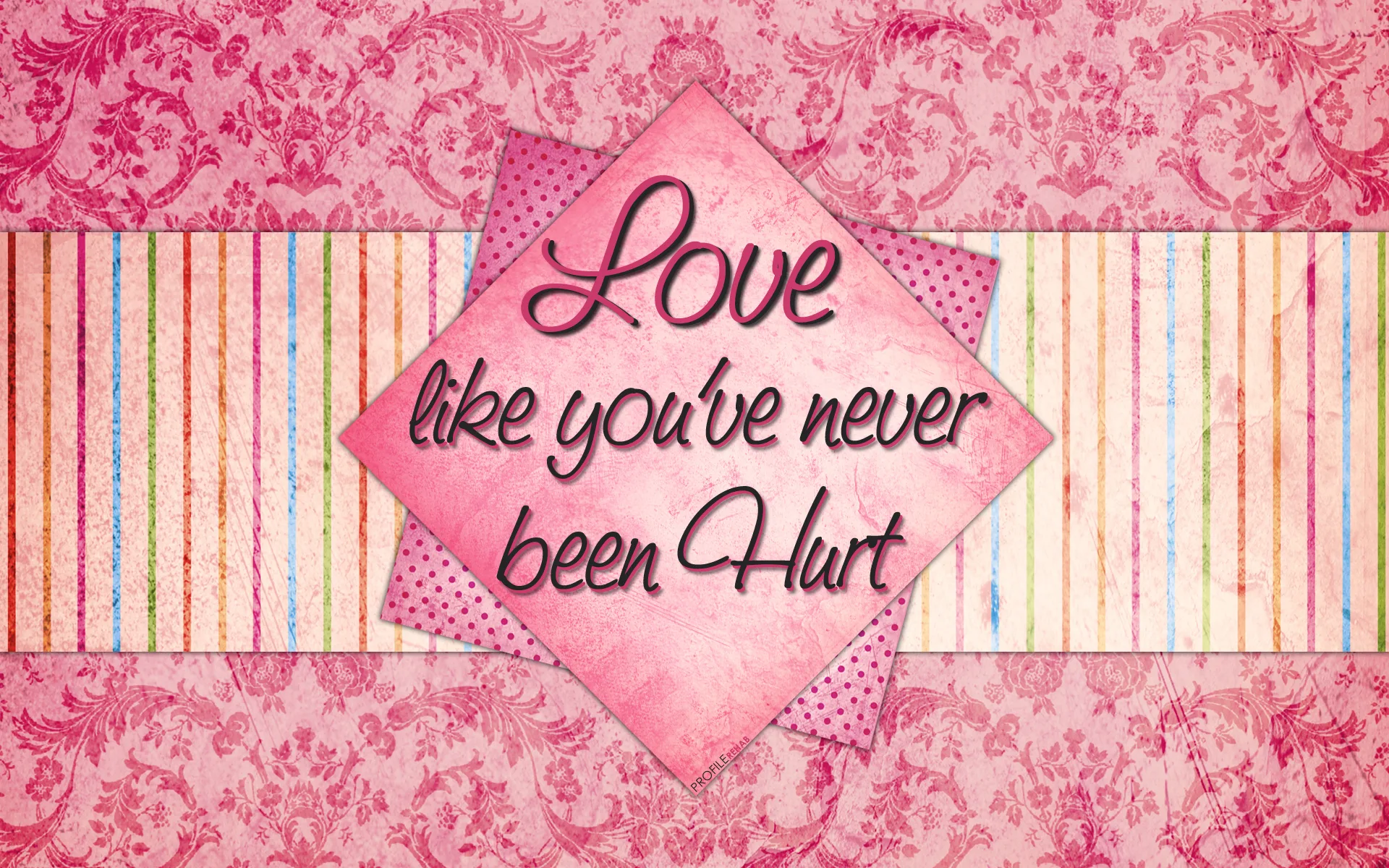 Striped Love Wallpaper