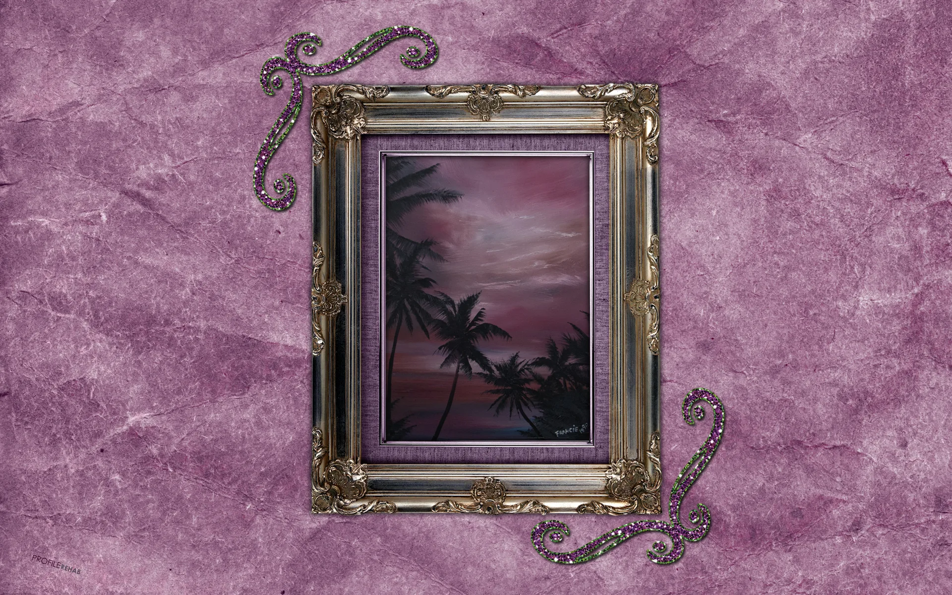 Pretty Sunset Painting Wallpaper - Purple Sunset Image Download