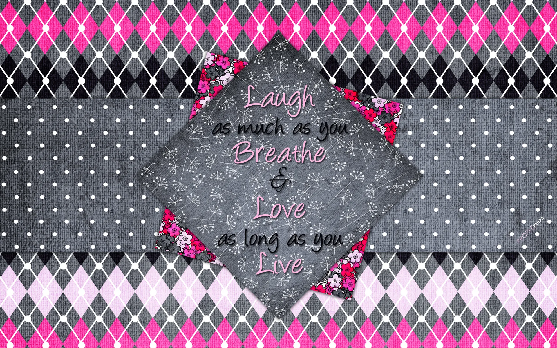 Plaid Quote Wallpaper