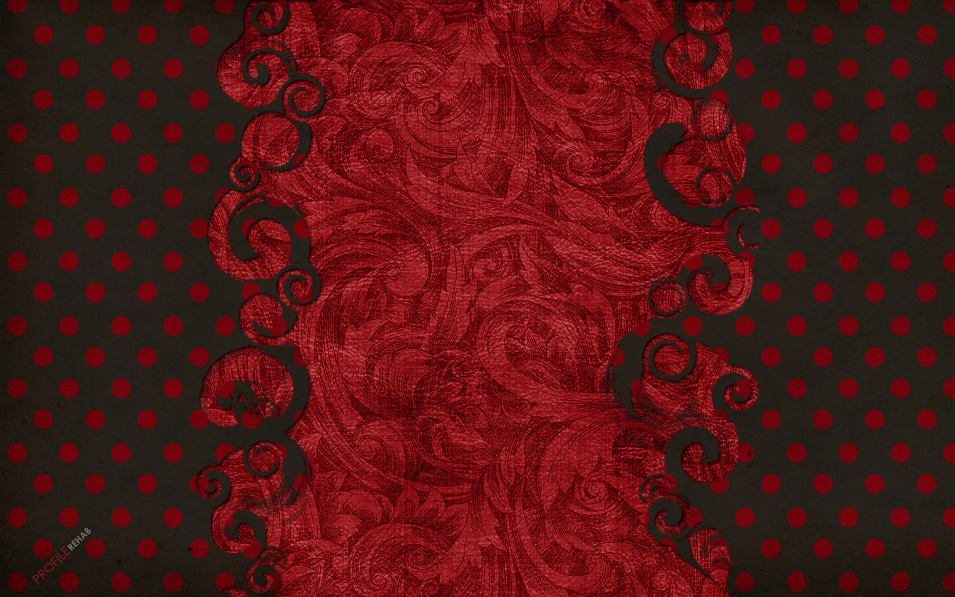 Vintage Polkadot Wallpaper