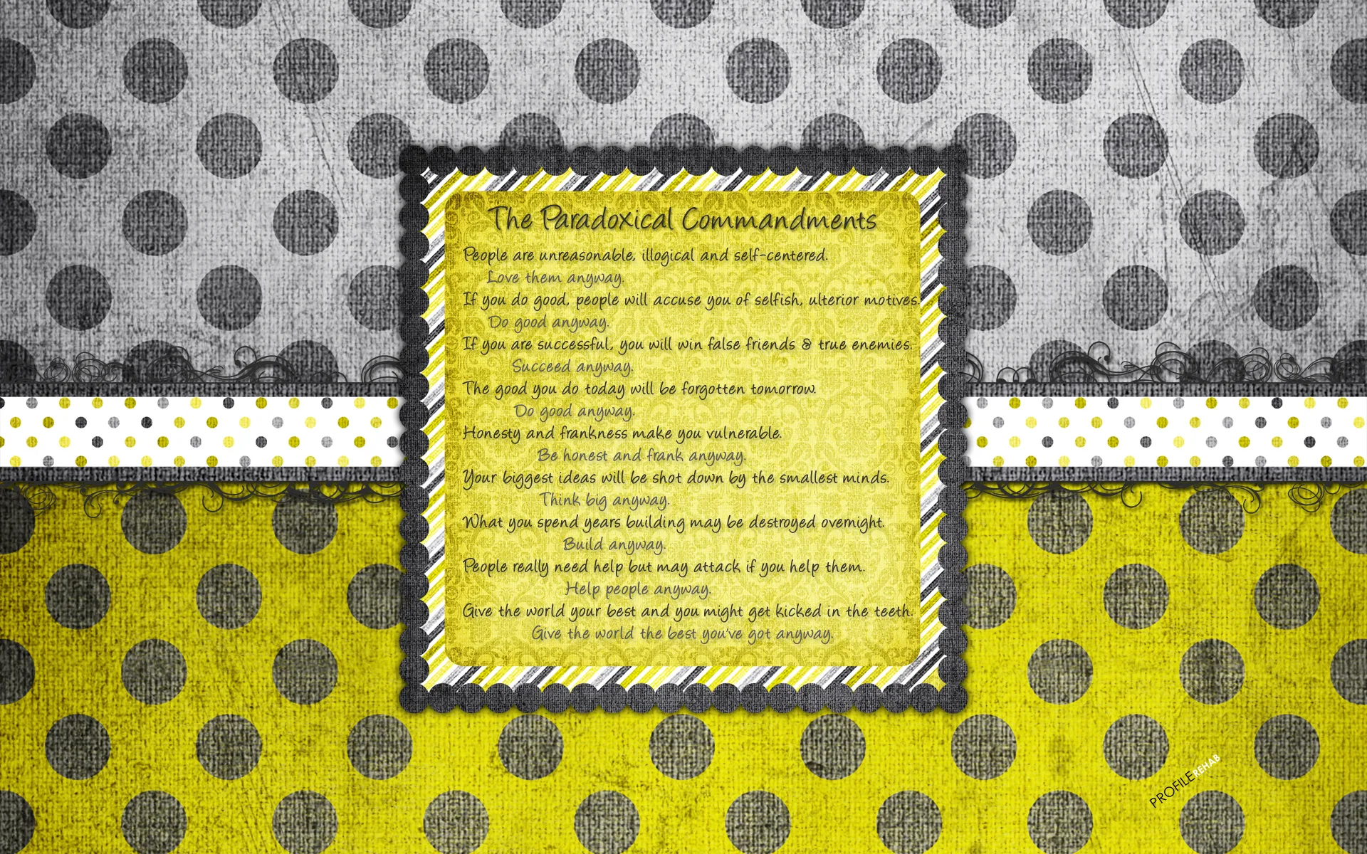 Polkadot Quote Wallpaper