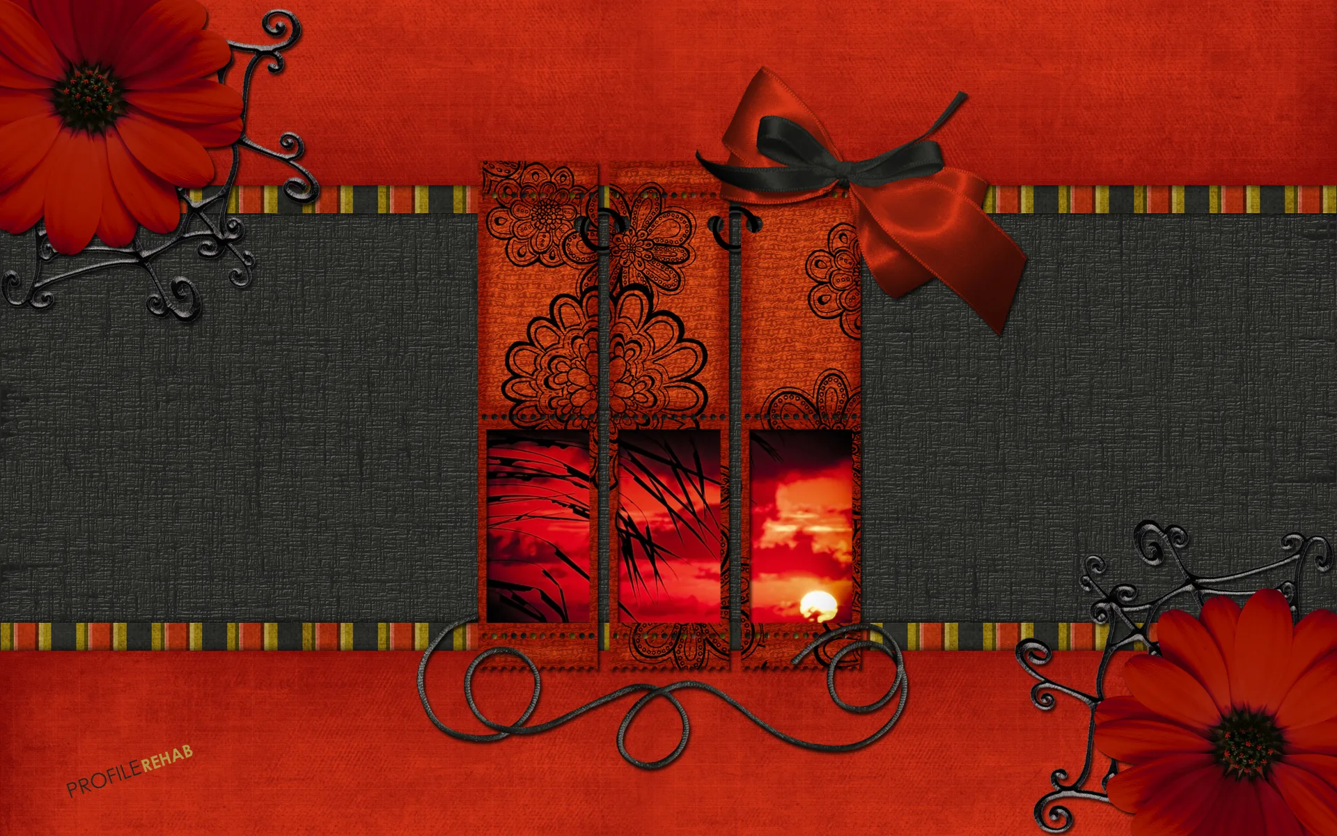 Red Sunset Wallpaper