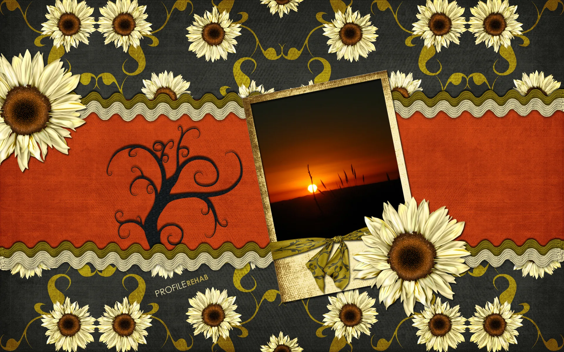 Sunflower Sunset Wallpaper