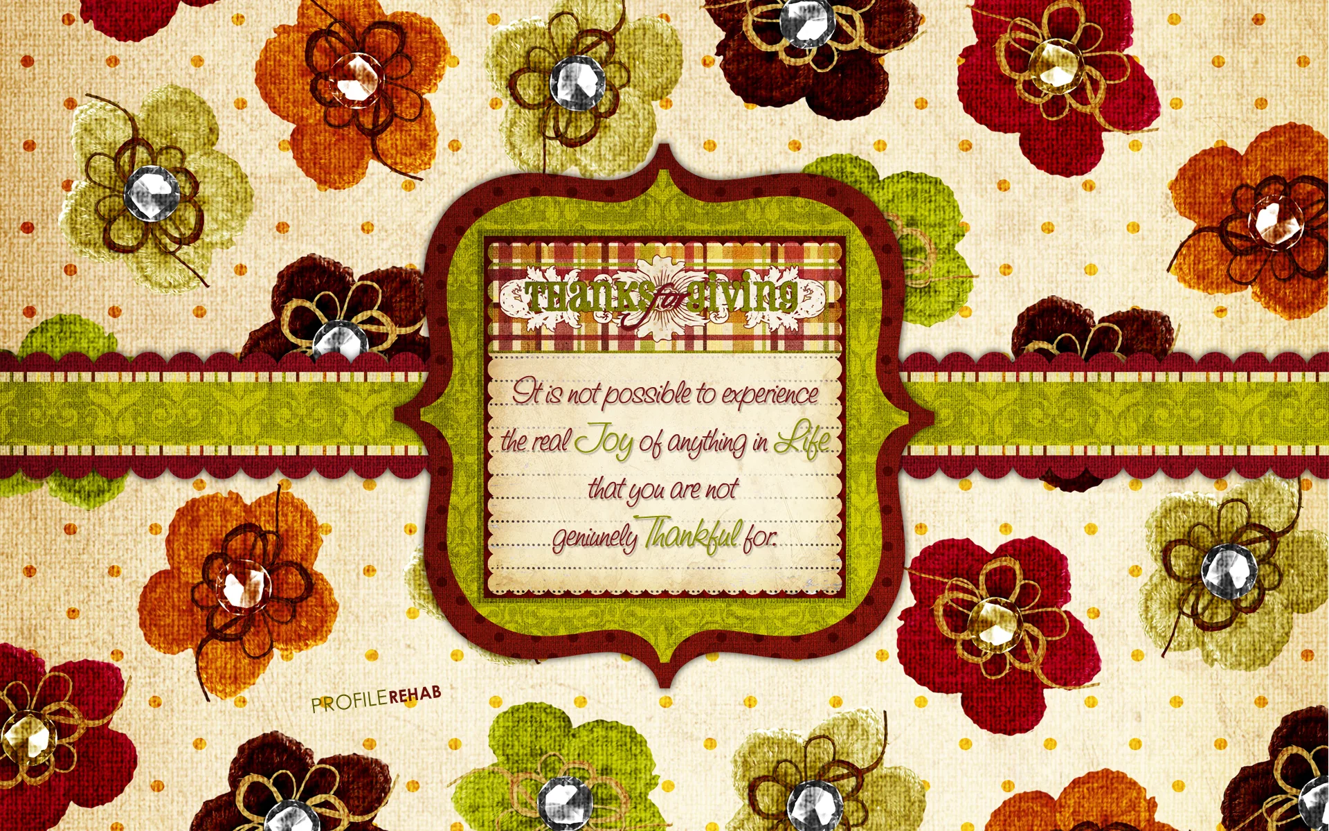 Thanksgiving Quote Wallpaper