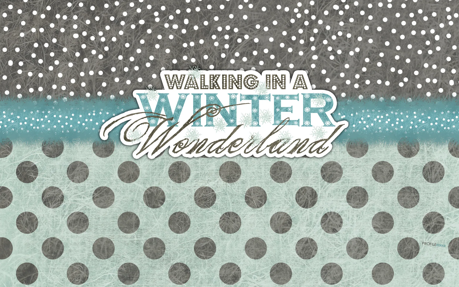 Polkadotted Winter Wallpaper
