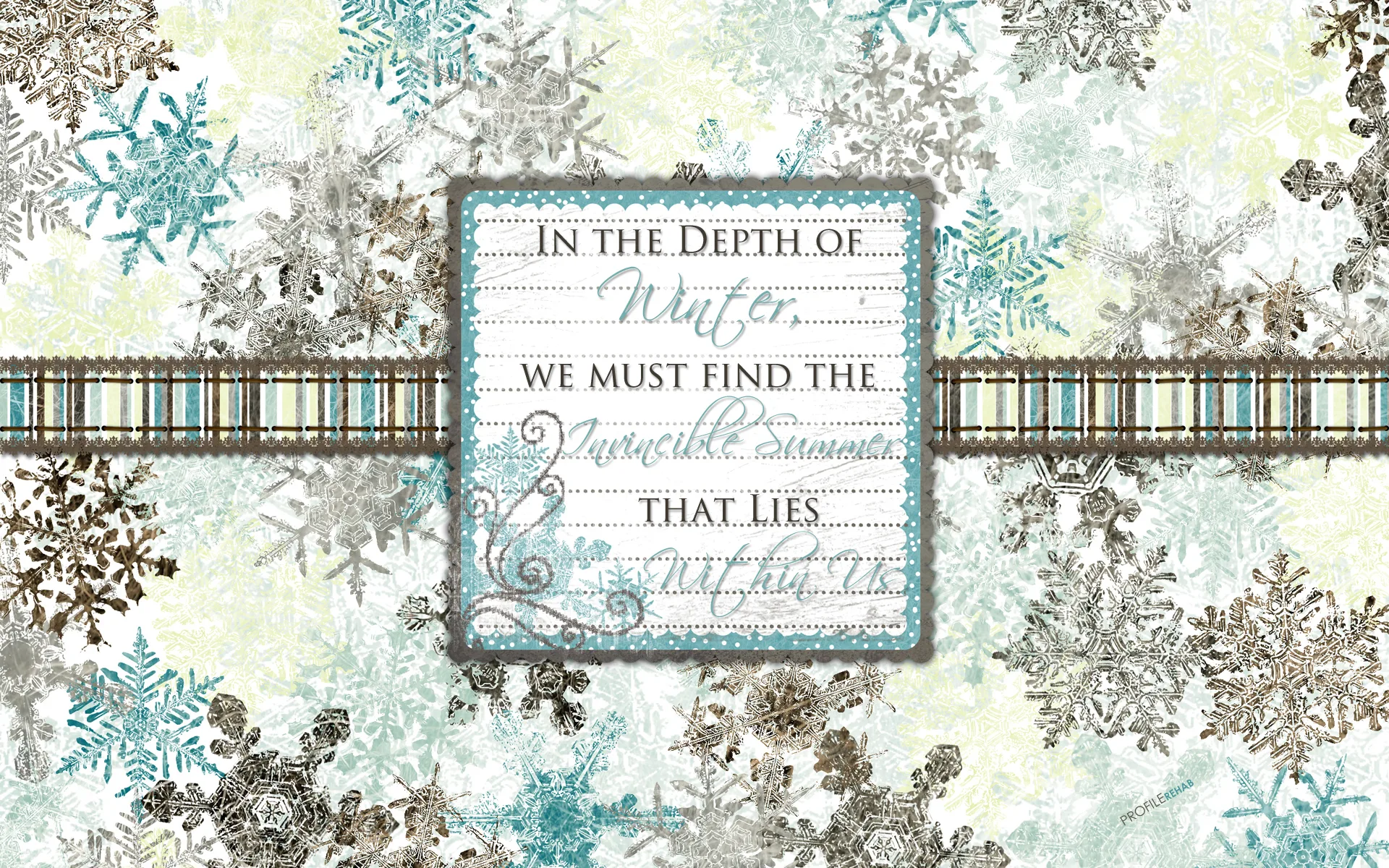 Winter Quote Wallpaper