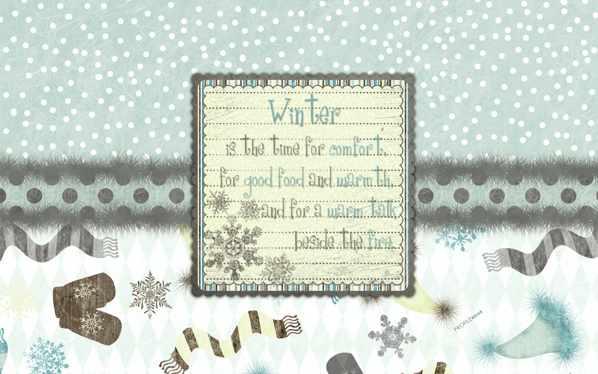 Winter Quote Wallpaper