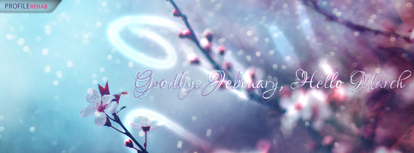 Goodbye February Hello March Images for Facebook Covers