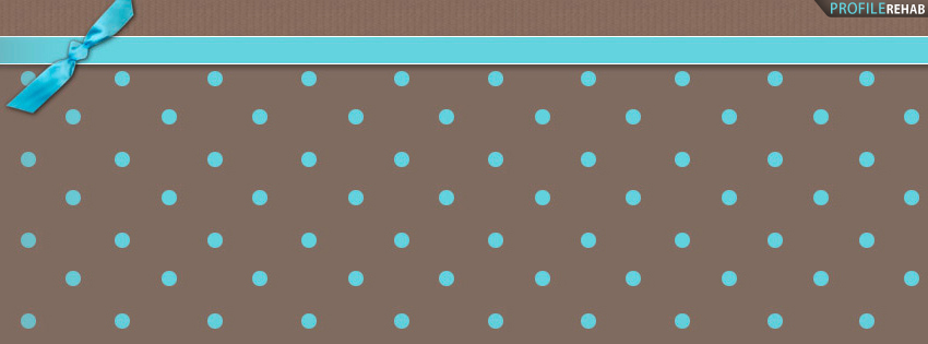 Brown & Blue Polkadot Timeline Cover for Facebook